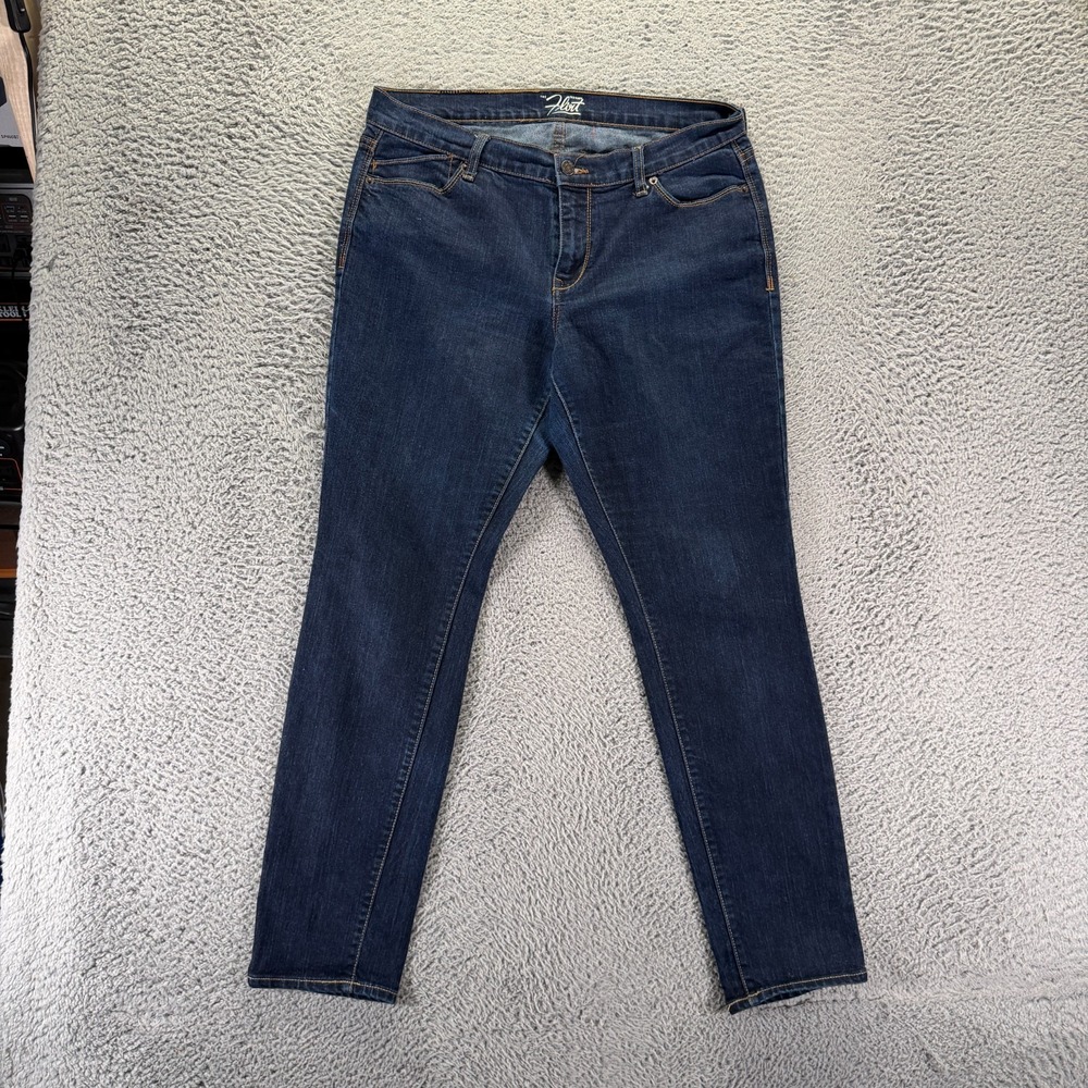 Old Navy Flirt Jeans Women 12 Blue Cotton Denim Skinny Travel Streetwear Stretch